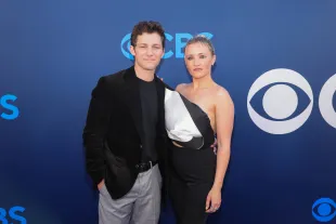 LOS ANGELES, CALIFORNIA - MAY 07: (L-R) Montana Jordan and Emily Osment arrive at CBS Fest 2025 at Paramount Studios on May 07, 2025 in Los Angeles, California. (Photo by Maya Dehlin Spach/Getty Images)