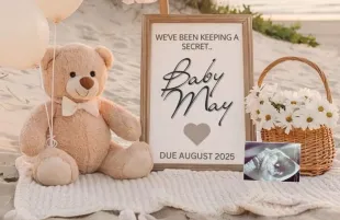 Sammi and Justin May baby announcement (Image via Instagram/@sammisweatheart)