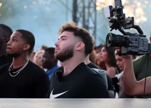 Adin Ross Expresses Interest in Featuring Raja Jackson on Brand Risk Boxing Event  (Photo by Simone Joyner/Getty Images)