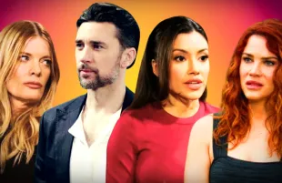 From left, Phyllis, Cane, Audra and Sally on The Young and the Restless
