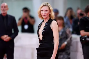 VENICE, ITALY - AUGUST 27: Cate Blanchett attends the "La Grazia" red carpet during the 82nd Venice International Film Festival on August 27, 2025 in Venice, Italy. (Photo by Andreas Rentz/Getty Images)