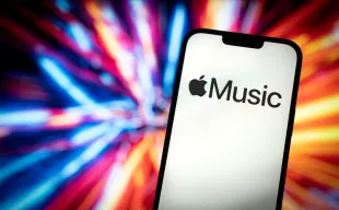 The Apple Music logo is seen in this photo illustration on 23 November, 2023 in Warsaw, Poland. (Photo by Jaap Arriens/NurPhoto via Getty Images)