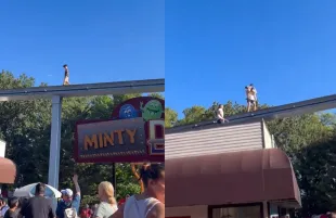 The young boy was rescued from the track of a monorail. (Photo: X/@FearedBuck)