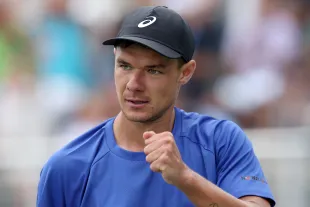 Piotr Szczerek has been in the news after he allegedly snatched Kamil Majchrzak's hat from a young fan at the US Open (Image via Sarah Stier/Getty Images)