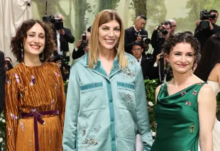 Nicole Phelps, Virginia Smith and Chloe Malle attend The 2024 Met Gala Celebrating "Sleeping Beauties: Reawakening Fashion" at The Metropolitan Museum of Art on May 06, 2024 in New York City (Image via Getty)