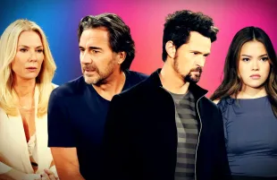From left, Brooke, Ridge, Thomas and Luna on The Bold and the Beautiful