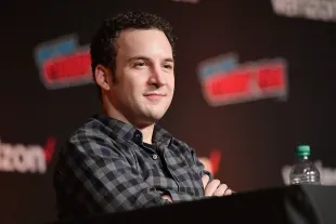 Ben Savage speaks onstage at the Boy Meets World 25th Anniversary Reunion panel (Image via Getty)