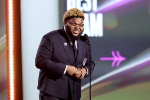 HOLLYWOOD, CALIFORNIA - JULY 16: Druski speaks onstage during the 2025 ESPY Awards at Dolby Theatre on July 16, 2025 in Hollywood, California. (Photo by Kevin Winter/Getty Images)
