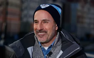 Matt Lauer reports for the NBC TODAY Show in the Rosa Khutor Mountain Village ahead of the Sochi 2014 Winter Olympics on February 6, 2014 in Sochi, Russia.  (Photo by Scott Halleran/Getty Images)