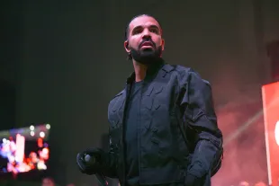 ATLANTA, GA - OCTOBER 19: Drake performs during Wicked (Spelhouse Homecoming Concert) Featuring 21 Savage at Forbes Arena at Morehouse College on October 19, 2022 in Atlanta, Georgia. (Photo by Prince Williams/Wireimage)