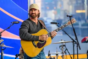 Country music artist Riley Green visits "Fox & Friends" at Fox News Channel Studios on February 07, 2024 in New York City. (Photo by Roy Rochlin/Getty Images)