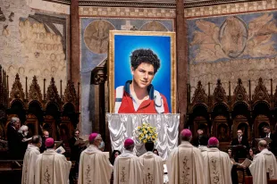 Pope Leo XIV declares Carlo Acutis a saint, honoring the teenager who used the internet to share faith with the world.