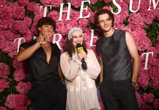 NEW YORK, NEW YORK - JULY 16: (L-R) Gavin Casalegno, Lola Tung and Christopher Briney attend "The Summer I Turned Pretty" Season Three Launch Party on July 16, 2025 in New York City. (Photo by Valerie Terranova/Getty Images for Prime Video)