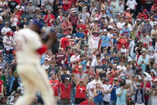 The viral Philadelphia Phillies fan has been misidentified as Leslie-Ann Kravitz [Representational Image] (Image via Mitchell Leff/Getty Images)