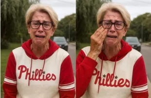 The viral Phillies Karen (Photo: Facebook/@Meanwhile in Delco