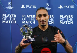 Raphinha responded with multiple videos on his Instagram Story (Image via Getty)