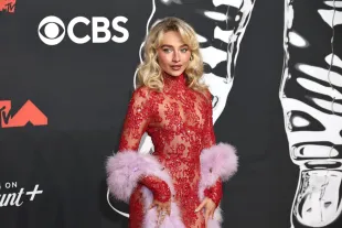 ELMONT, NEW YORK - SEPTEMBER 07: Sabrina Carpenter attends the 2025 MTV Video Music Awards at UBS Arena on September 07, 2025 in Elmont, New York. (Photo by Jamie McCarthy/WireImage)