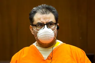 Naason Joaquin Garcia, the leader of the Guadalajara-based La Luz del Mundo church, at his bail hearing. (Irfan Khan/Los Angeles Times via Getty Images)