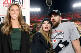 As the spotlight grows on Taylor and Travis, Kylie Kelce shares why she’s keeping things private.