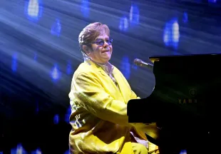 The Watford FC match celebrated Elton John’s 50-year connection with the club as he attended with sons Elijah and Zachary.
