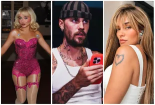 Artists like Sabrina Carpenter, Justin Bieber, and Karol G will be headlining Coachella 2026, (Photo via @sabrinacarpenter, @lilbieber, and @karolg)  