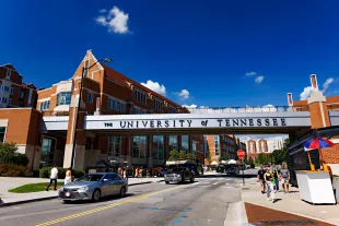 The University of Tennessee, Knoxville placed Tamar Shirinian on administrative leave following her controversial social media remarks on Charlie Kirk (Image via Wesley Hitt/Getty Images)