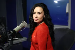 Demi Lovato visits the SiriusXM Studios on September 16, 2025 in New York City.  (Photo by Cindy Ord/Getty Images)