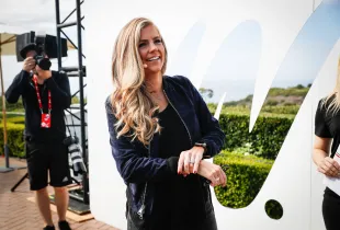 NEWPORT BEACH, CA - OCTOBER 2: Samantha Ponder of ESPN prepares to go onstage at the espnW Summit held at Resort at Pelican Hill on October 2, 2018 in Newport Beach, California. (Photo by Meg Oliphant/Getty Images)