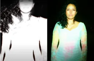 The actress in D4vd's Romantic Homicide music video. (Photo: YouTube/@d4vd)