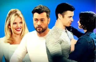 Cat, EJ, Xander and Sarah on Days of Our Lives