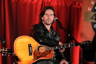 Songwriter Brett James performs during Bob Kingsley's Acoustic Alley at CRS 2014 on February 20, 2014 in Nashville, Tennessee.  (Photo by Terry Wyatt/WireImage)