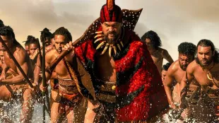 Jason Momoa leads the charge in Chief of War season 1. Image courtsey: Prime Video.