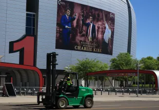 Lola's Tacos at State Farm Stadium in Glendale, Arizona face online backlash ahead of Charlie Kirk's memorial (Photo by Joe Raedle/Getty Images)