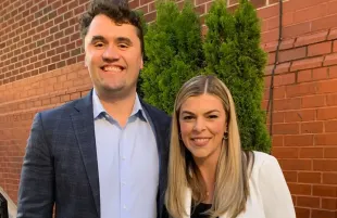 Allie Beth Stuckey with Charlie Kirk (Image via Instagram/@alliebstuckey)
