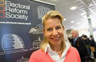 Katie Hopkins was reportedly interrogated by police in the UK in August (Photo by Ian Forsyth/Getty Images)