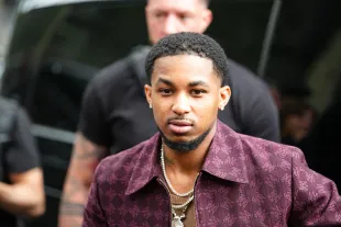 DDG and Lil Rodney Son End Feud Live on Kai Cenat’s Mafiathon 3 (Photo by Edward Berthelot/Getty Images)