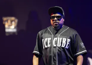 Rapper Ice Cube performs onstage during the "Truth to Power: 4 Decades of Attitude" tour at Pacific Coliseum on September 20, 2025 in Vancouver, British Columbia, Canada. (Photo by Andrew Chin/Getty Images)