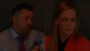 EJ stuck with Belle in the hospital elevator (Image via YouTube - OfficialDaysofourLives)