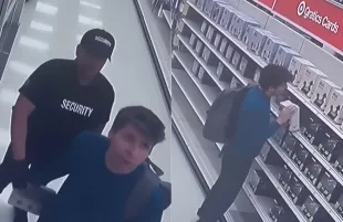 The viral video of Sam Altman stealing from Target, created with Sora 2. (Photo: X/@GabrielPeterss4)