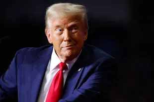 President Donald Trump holds a campaign rally at the PPG Paints Arena on November 04, 2024 in Pittsburgh, Pennsylvania (Image via Getty)
