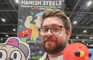Dead End: Paranormal Park creator Hamish Steele at the MCM Comic Con in London (Image via Instagram/@hamishsteele)