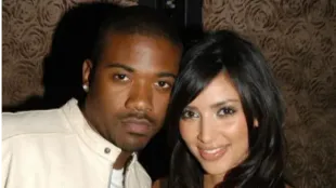 Ray J and Kim Kardashain (Image via X/@PopBase)