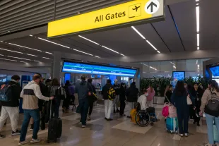 The LaGuardia Airport (LGA) on one of the busiest travel days of the year on November 26, 2024 in New York City. (Photo by Spencer Platt/Getty Images)