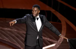 HOLLYWOOD, CALIFORNIA - MARCH 27: Sean 'Diddy' Combs speaks onstage during the 94th Annual Academy Awards at Dolby Theatre on March 27, 2022 in Hollywood, California. (Photo by Neilson Barnard/Getty Images)