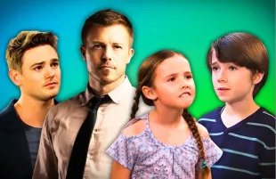 Johnny, Jeremy, Rachel and Thomas from Days of Our Lives
