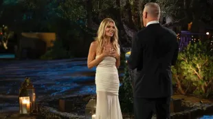 Nicolle and Mel in The Golden Bachelor (Image via Instagram @goldenbachelorabc)