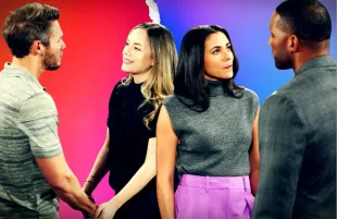 From left, Liam, Hope, Daphne and Carter from The Bold and the Beautiful