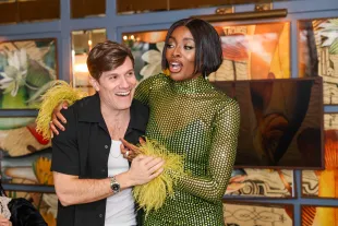 Big Brother UK hosts, Will Best and AJ Odudu (Image via Getty)