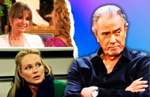Clockwise from topleft, Jill, Victor and Sharon from The Young and the Restless