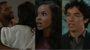 Andre holding Dani, Hayley & Donnell (Image via CBS Network)